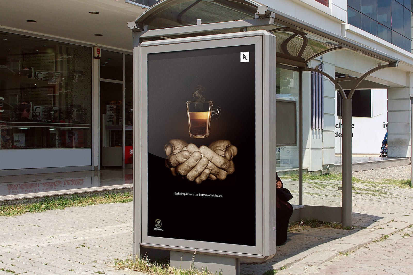 Nespresso campaign — full spread